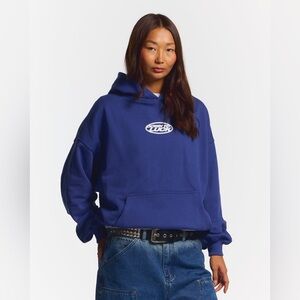 Cold Culture DOWN TO LUCK HOODIE BRIGHT BLUE Size XL unisex